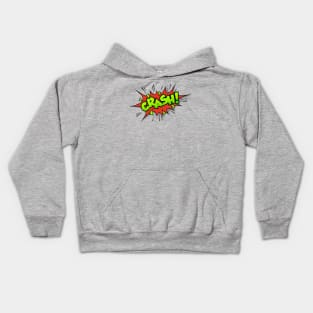 Crash Comic Book Text Kids Hoodie